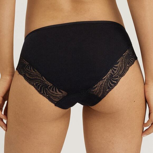 Hanro Women’s Milea Midi Briefs Black Panties Size XS - US 2/4 NWT - Picture 1 of 13